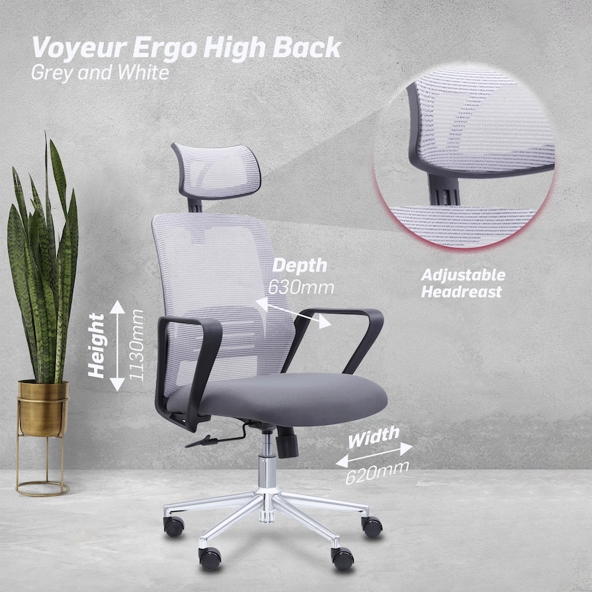 Everfurn Voyeur Ergo High Back