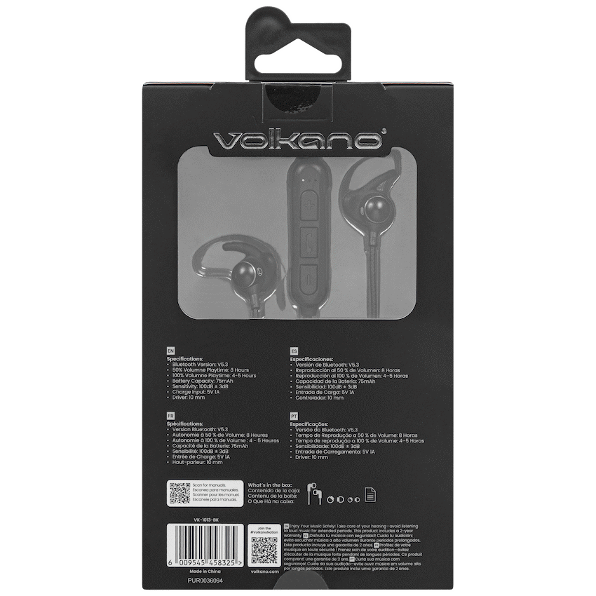 Volkano Titanium Sports Series Bluetooth Earphones