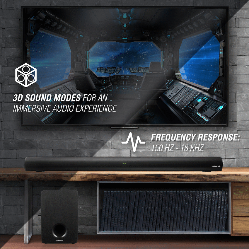 VolkanoX Hypersonic Series 120w 2.1 Soundbar