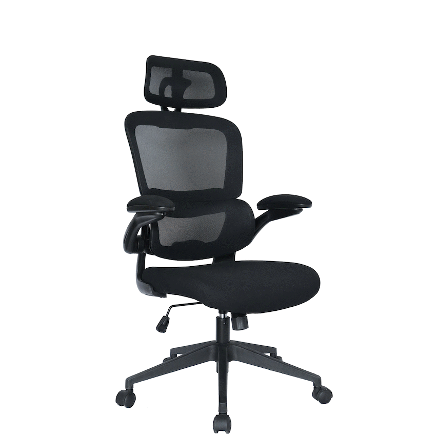 Everfurn Owen High Back Office Chair - Black