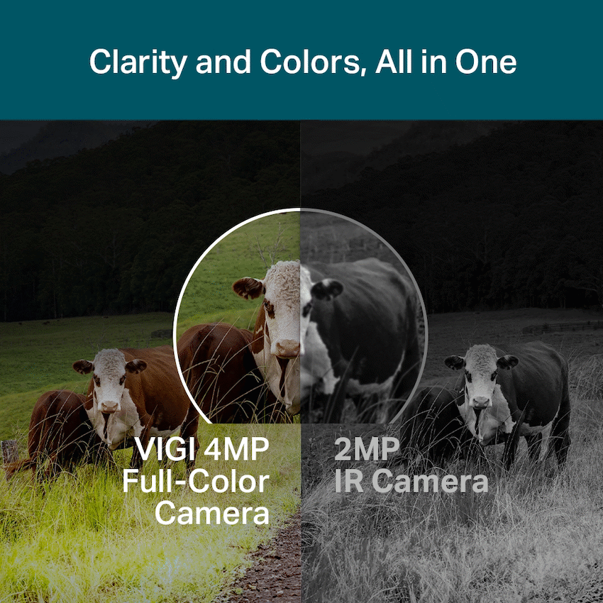 TP-Link Vigi C540-4G 4MP 4mm Outdoor Full-Color 4G PT Network Camera