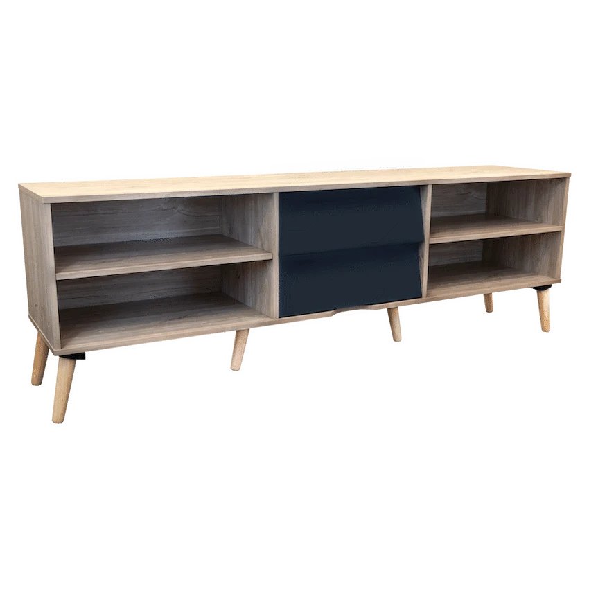Everfurn Everest Tall TV Stand - 2 Drawers