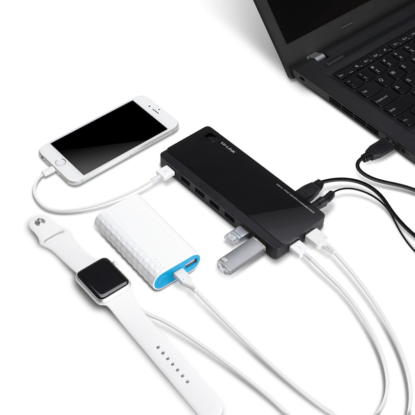 TP-Link UH720 USB 3.0 7-Port Hub with 2 Charging Ports