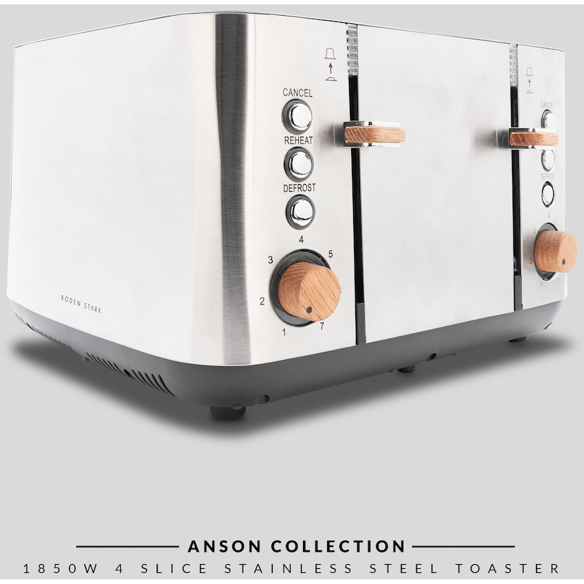 Boden Stark Anson Collection 4-Slice SS Toaster