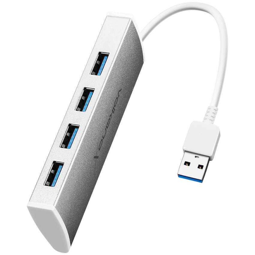 VolkanoX Media Series 4-Port USB Hub with Power Cable