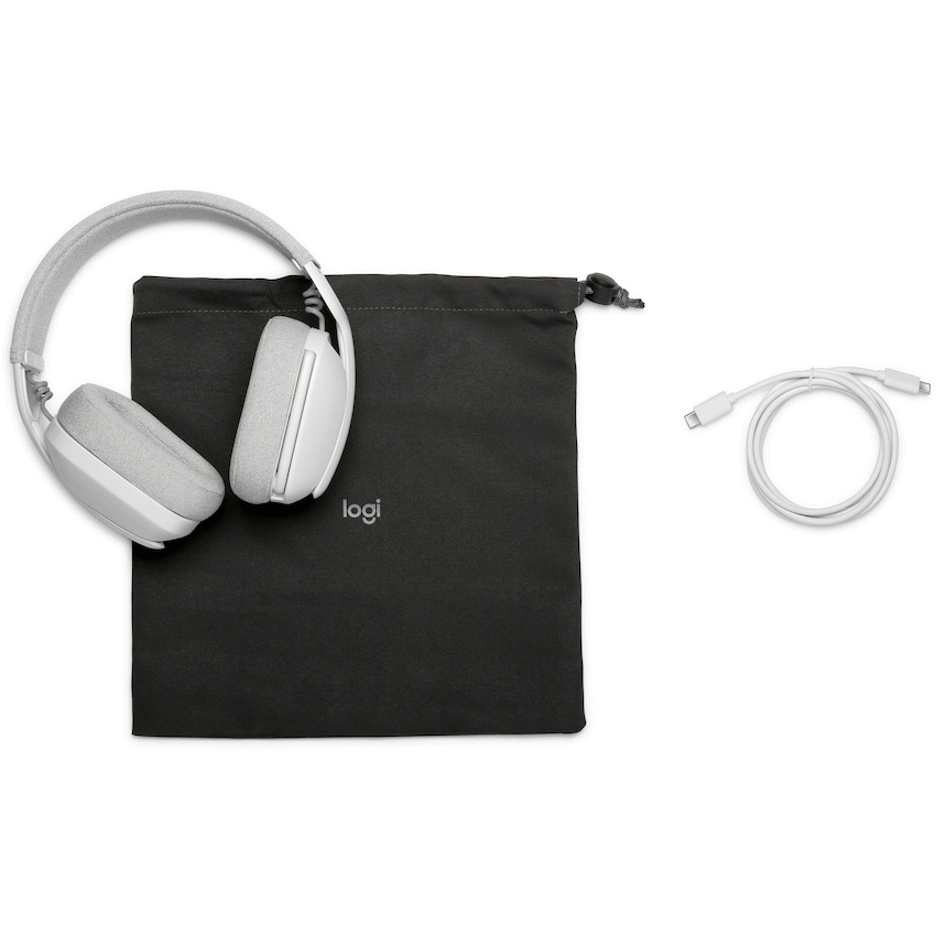 Logitech(R) Zone Vibe 100 Wireless Headphones - Off-White