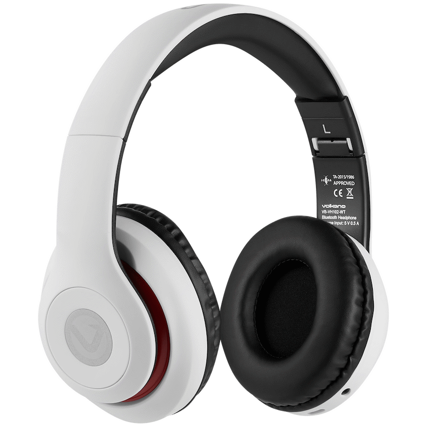 Volkano Impulse Series Bluetooth Headphones - White