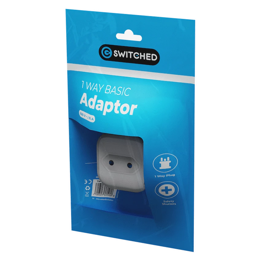 Switched 1 Way Euro Adaptor