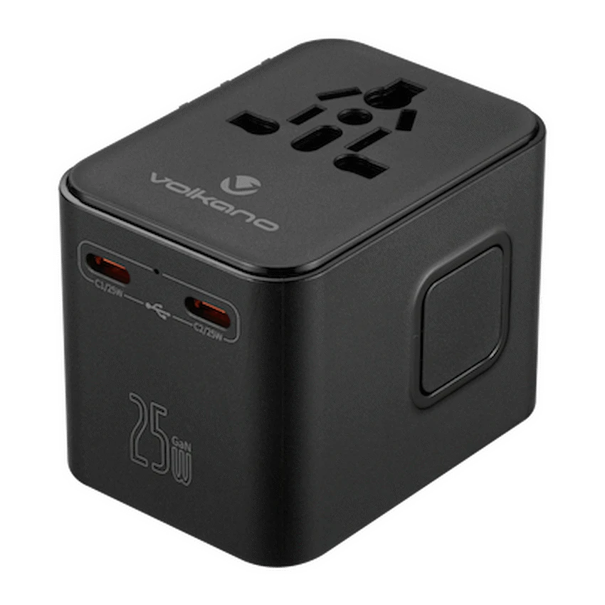 Volkano Worldwide Series Travel Adapter PD 25w + QC
