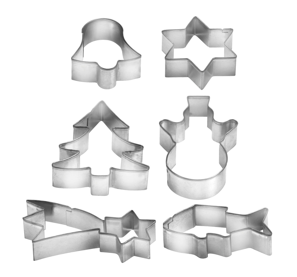 Tescoma 6 Christmas Cookie Cutters on Ring