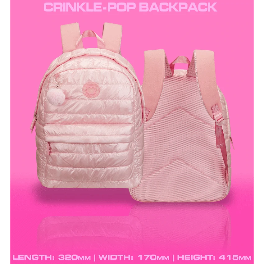 Quest Crinkle-Pop Backpack Pink