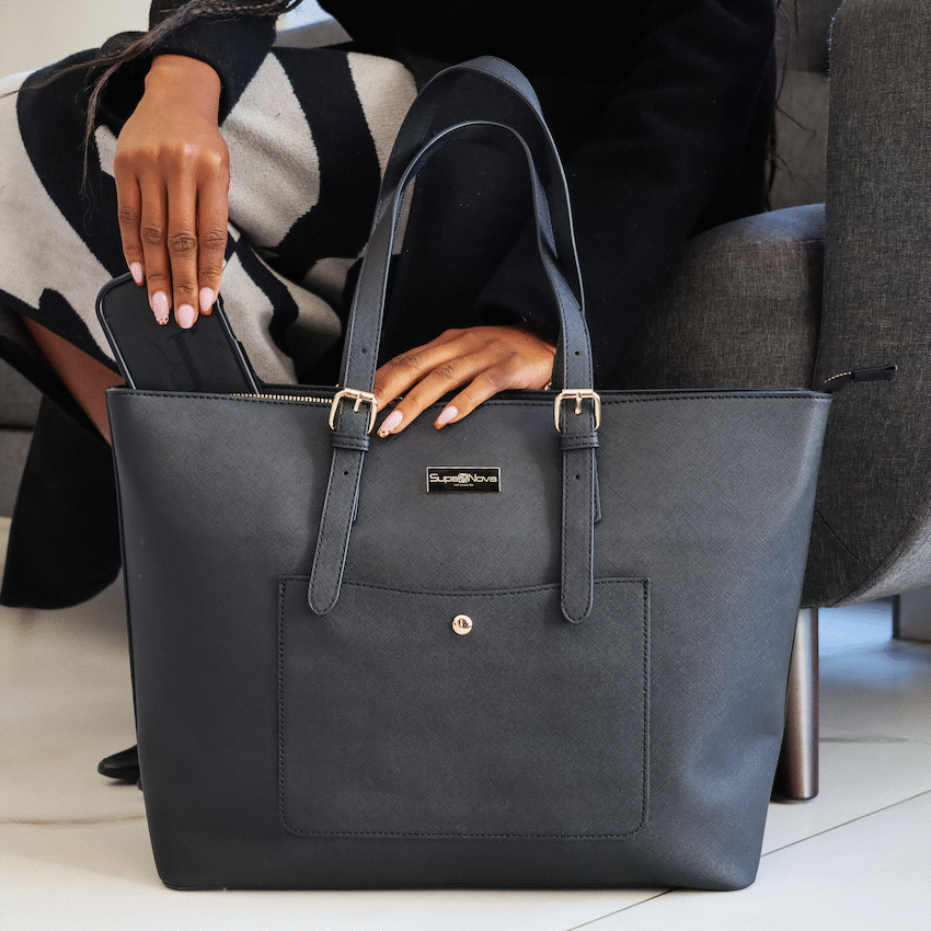 Supanova Madame 15.6" Laptop Tote Bag Black