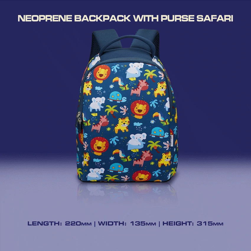 Quest Neoprene Backpack with Purse - Safari