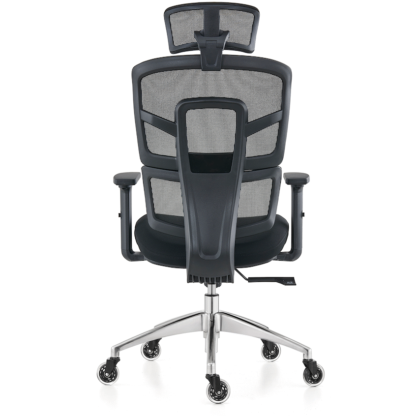 Everfurn Premium Graphite Ergo High Back Chair - Black