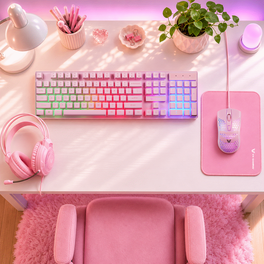 VX Gaming Freya Pink 4 -in-1 Rainbow Combo