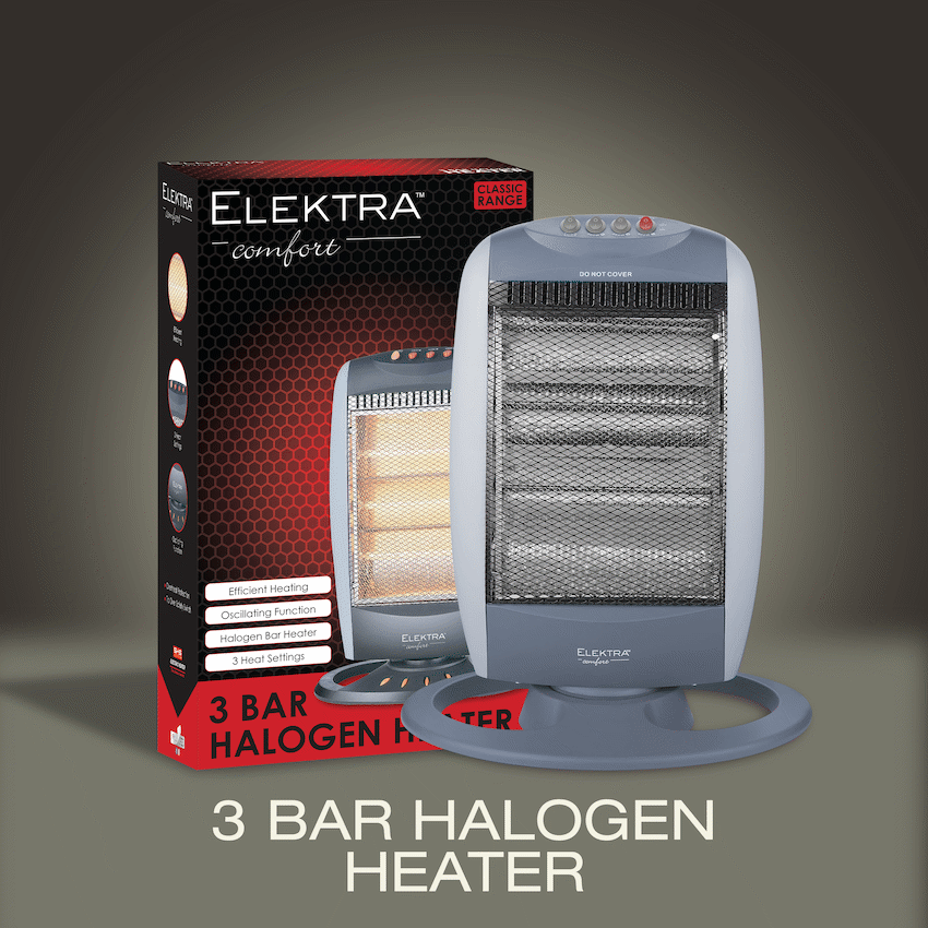 Elektra 3 Bar Halogen Heater