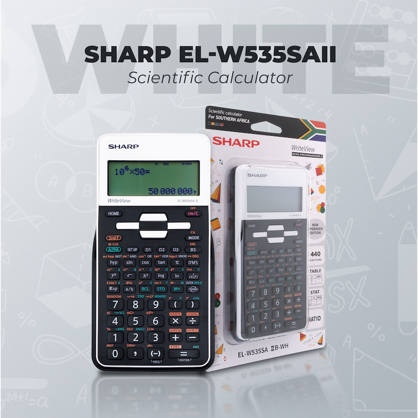 Sharp EL-W535SAII-White Scientific Calculator