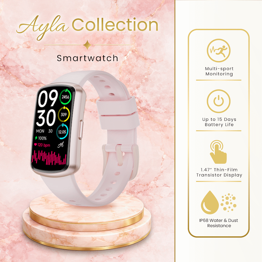 Volkano Ayla Collection Fitness Smartwatch - Gold