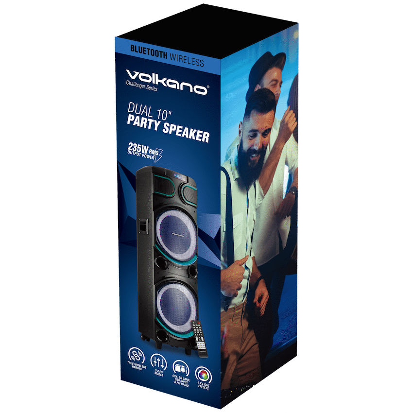 Volkano Challenger series Dual 10" Party Speaker