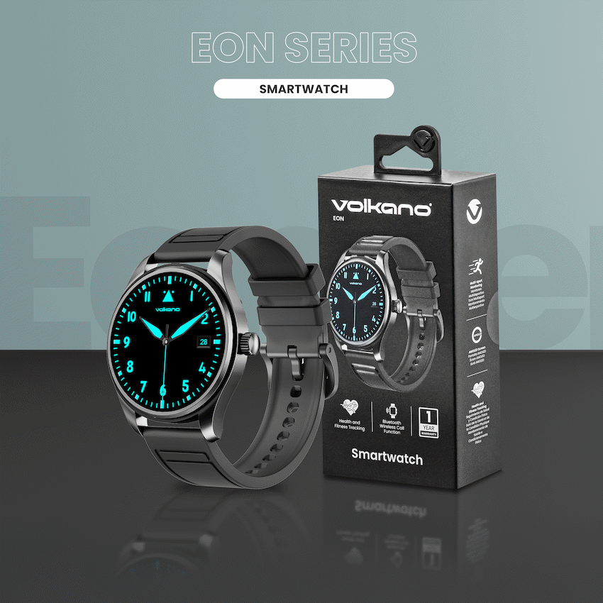 Volkano Eon Series Smartwatch - Black