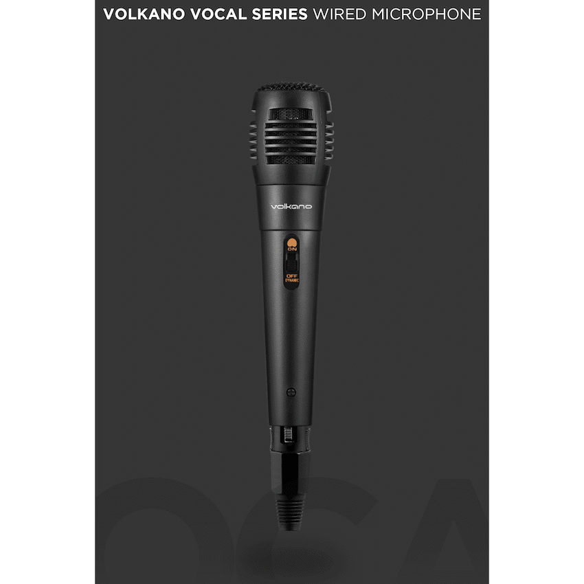 Volkano Vocal Series ABS Wired Microphone - Black