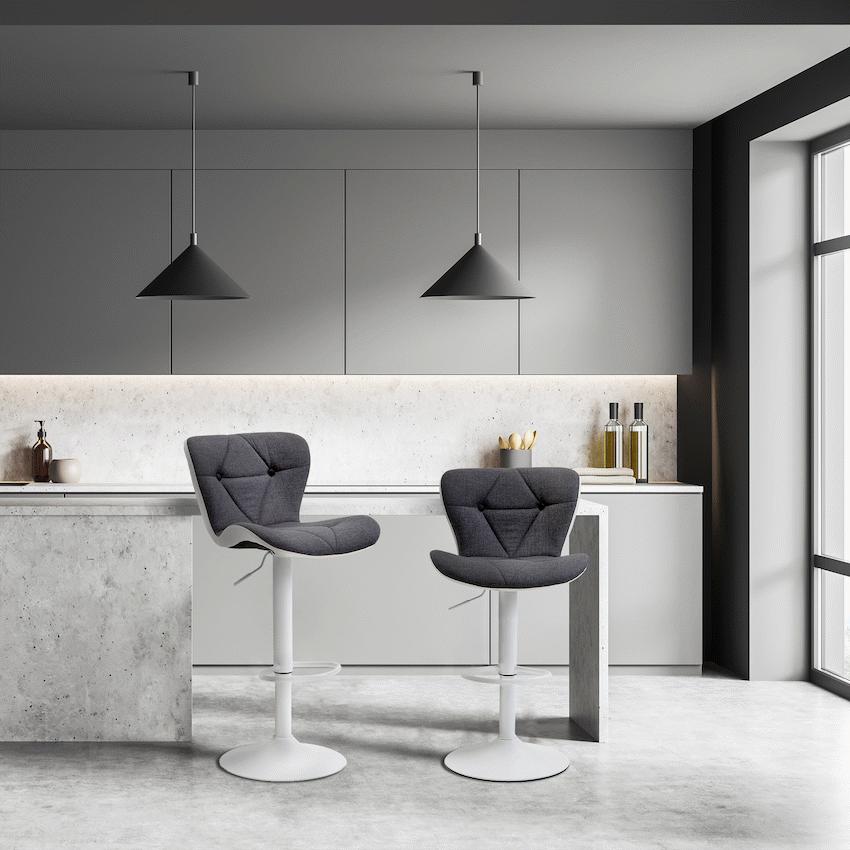 Halter Barstool - Grey
