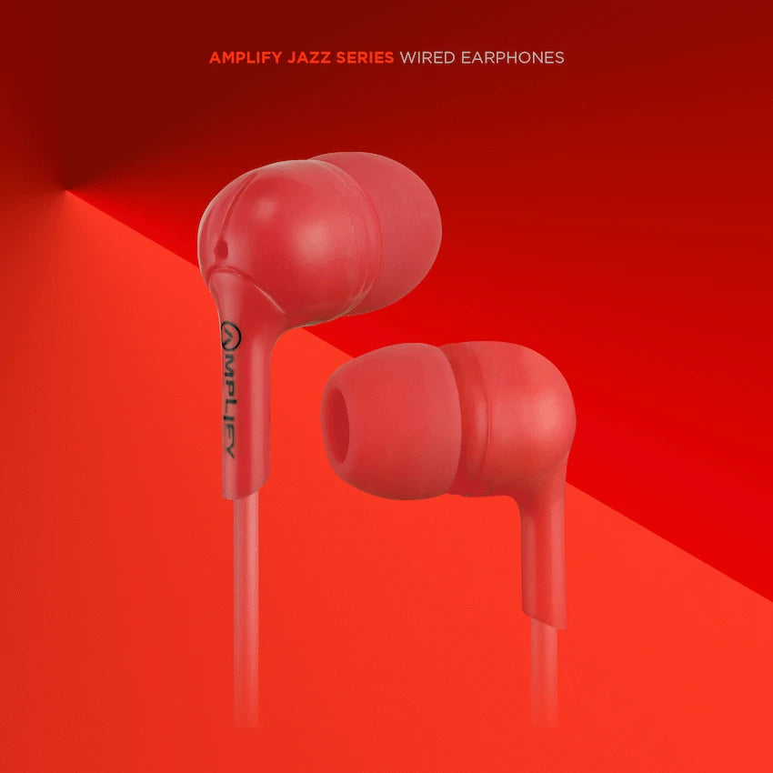 Amplify Jazz Series Earphones - Red