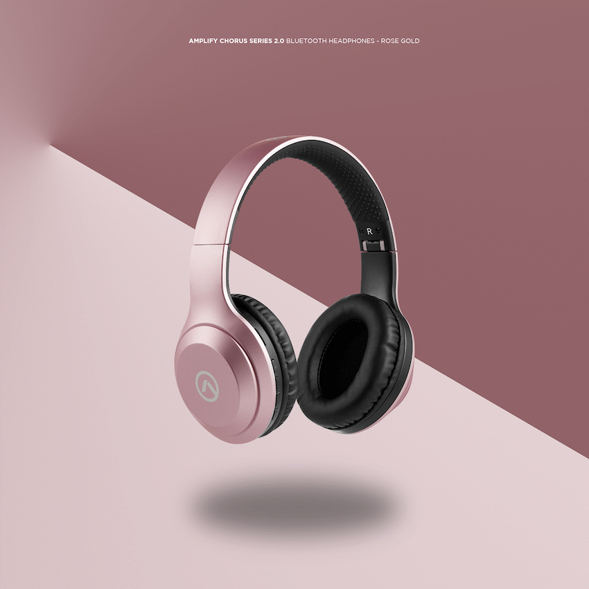 Amplify Chorus Series 2.0 Bluetooth Headphones - Rose Gold