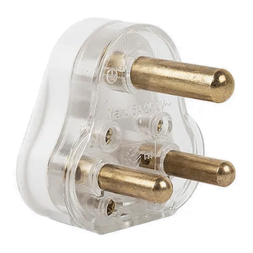 Ellies 16a Screw-on Plug Top - White