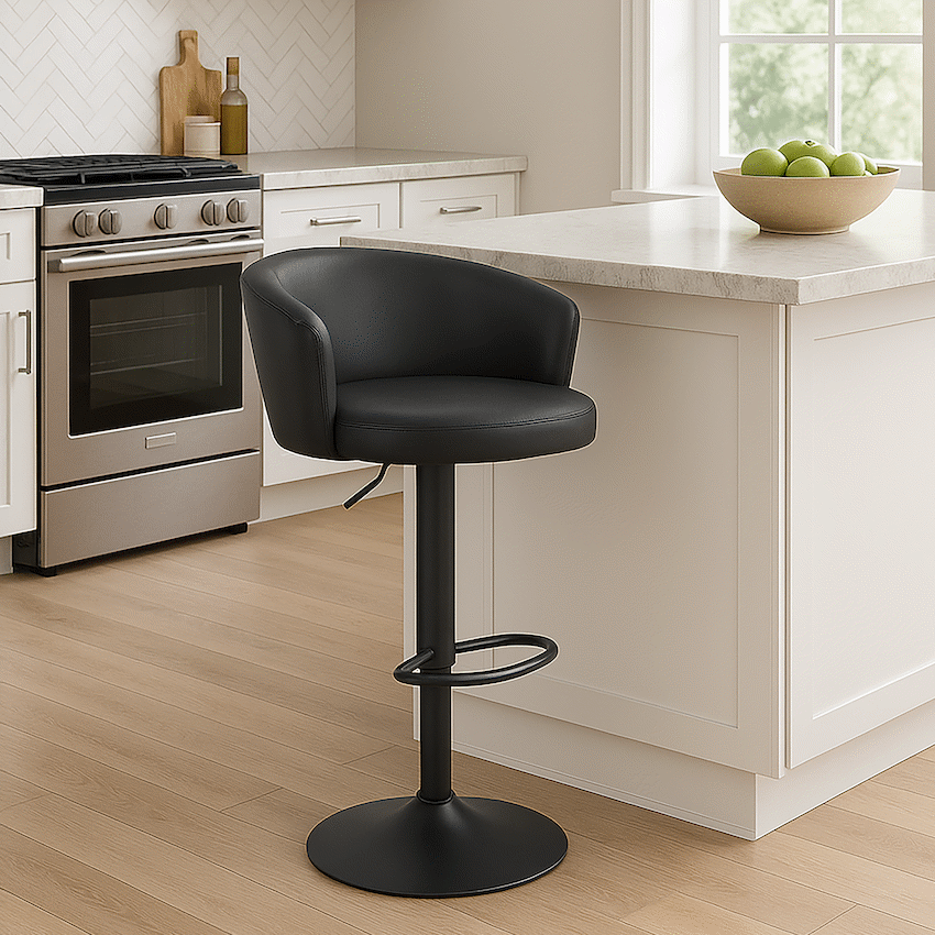 Everfurn Titan Barstool Black - 2 Pack