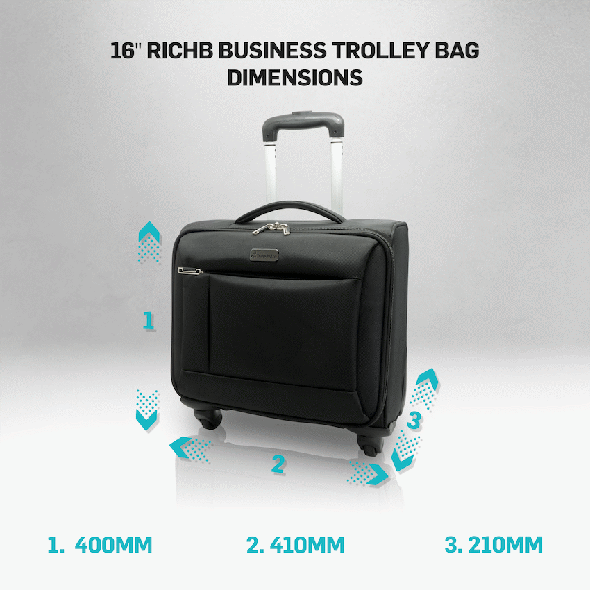 Travelwize RichB Business Trolley 16" - Black