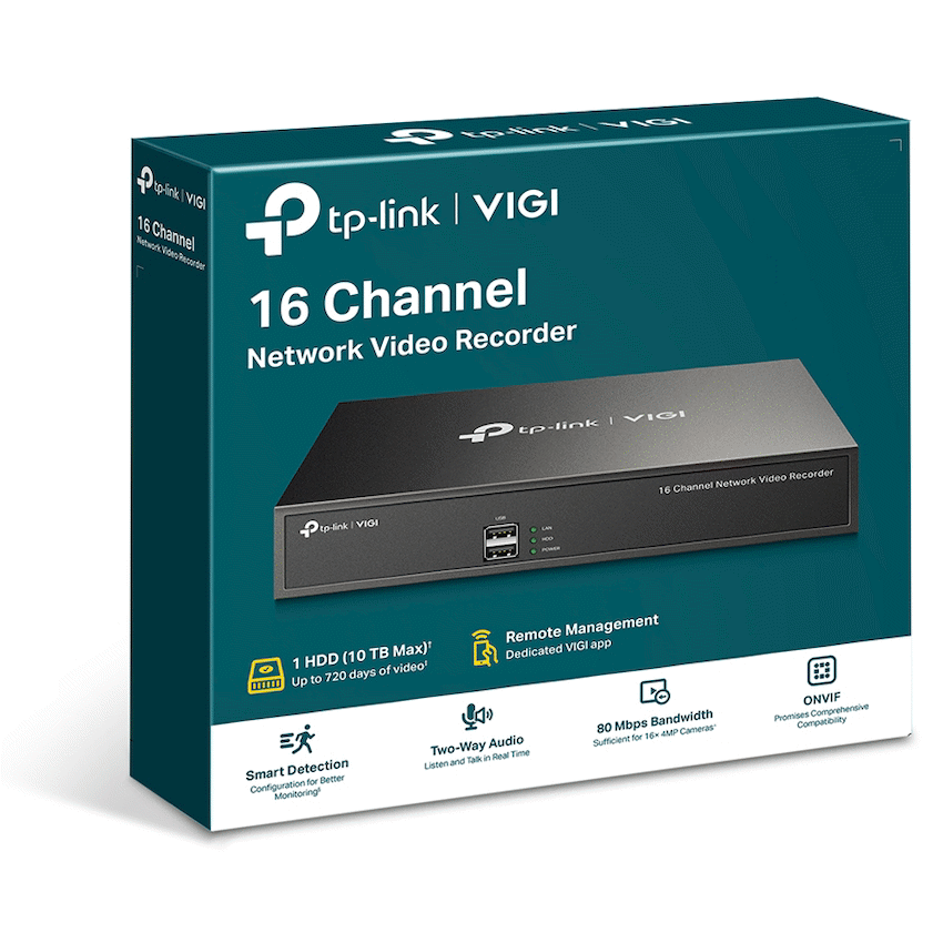 TP-Link Vigi NVR1016H 16-Channel Network Video Recorder