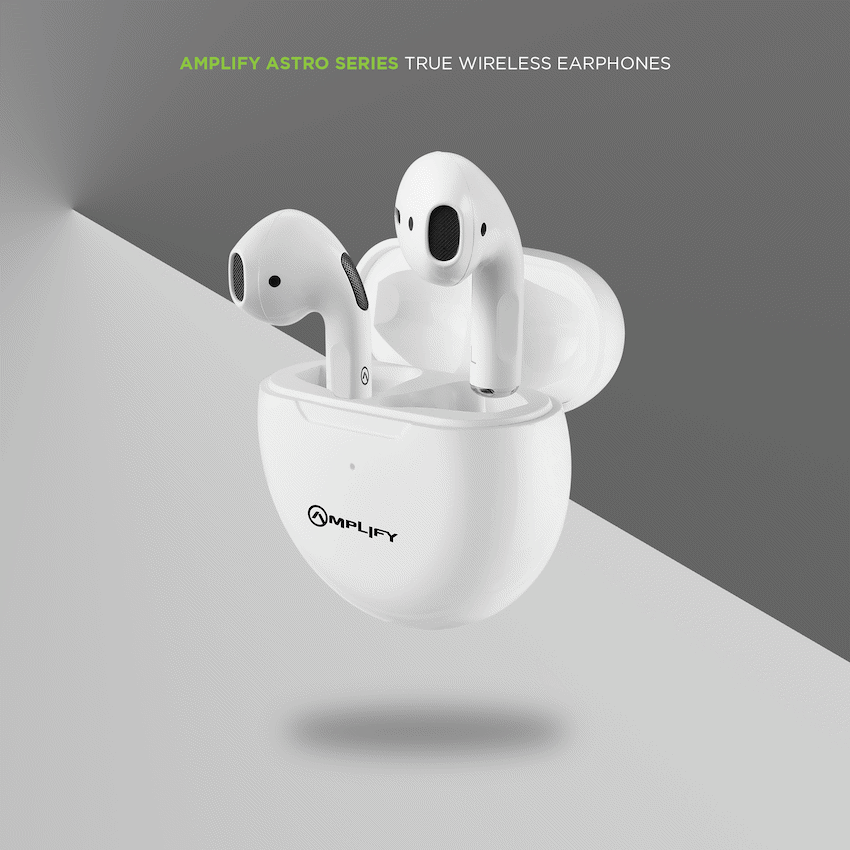 Amplify Astro Series True Wireless Earphones - White