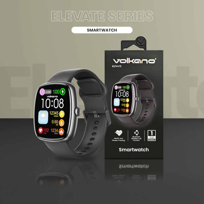 Volkano Elevate Series Smartwatch - Black