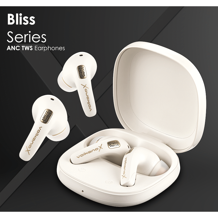 VolkanoX Bliss Series ANC TWS Earphones - Nude