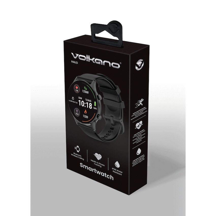 Volkano Halo Series Smartwatch - Black