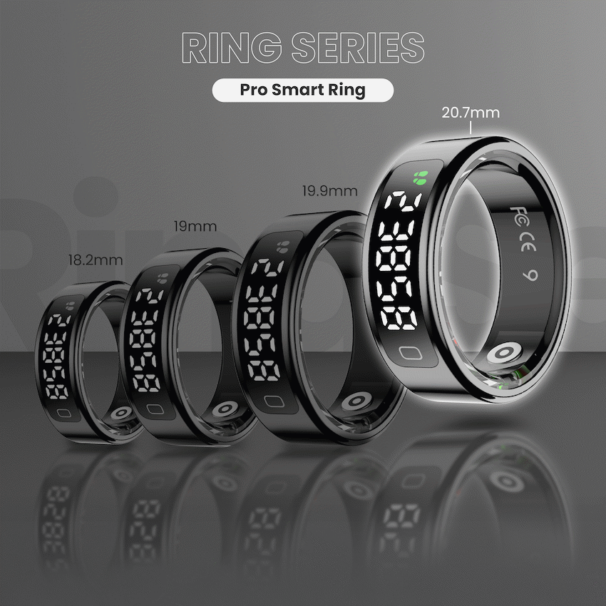 Volkano Ring Series Ring Pro Smart Ring with Charging Case - 20.7mm