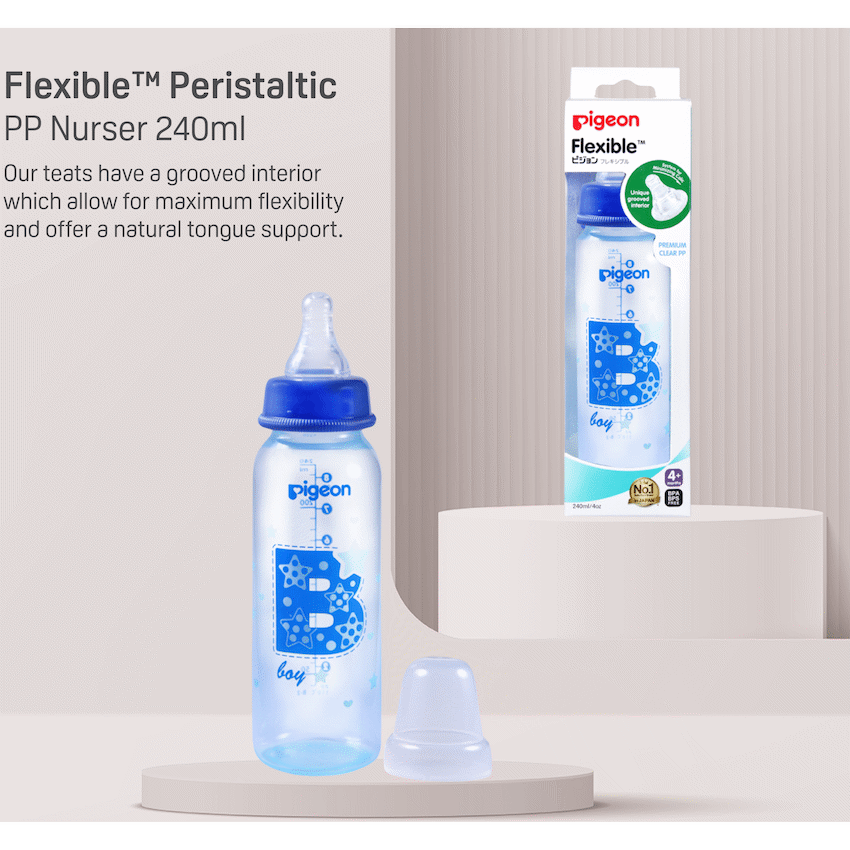 Pigeon Flexible Bottle Standard Neck - Blue 240ml