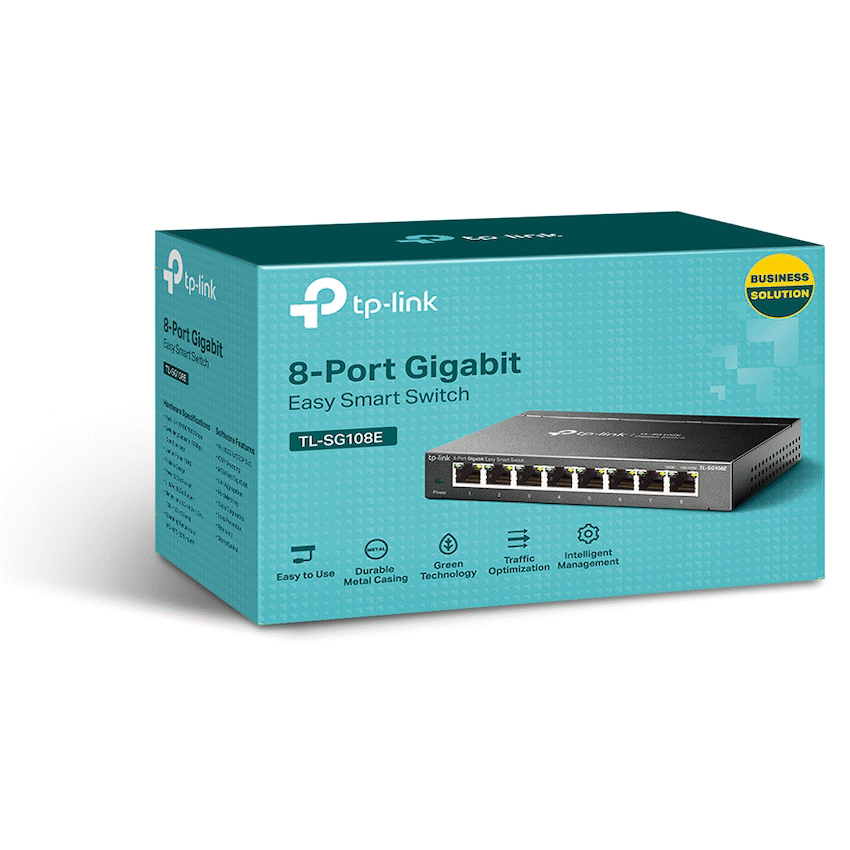 TP-Link TL-SG108E 8-Port Gigabit Easy Smart Switch