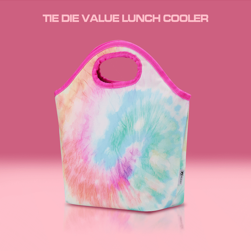 Quest Tie-Dye Value Lunch Cooler - Pink