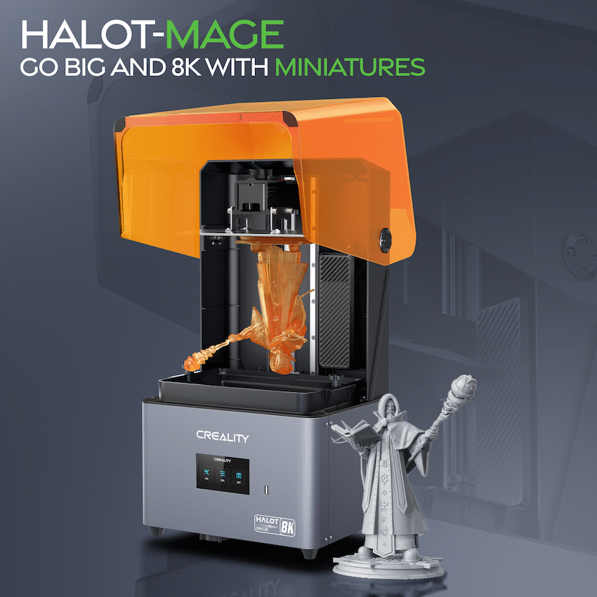 Creality Halot Mage 8K Resin 3D Printer 228x128x230