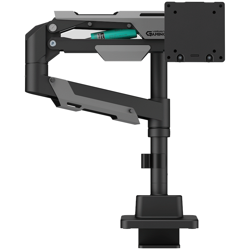 Volkano Gaming Rogue Series - Single Arm Gas Spring Full Motion Monitor Mount