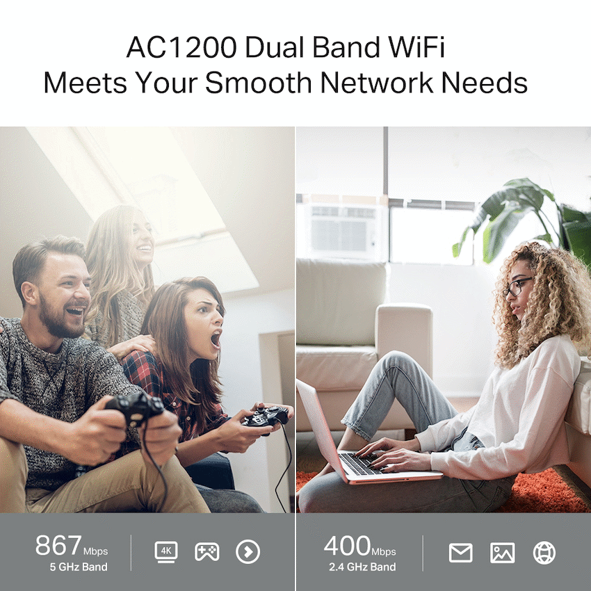 TP-Link Archer C64 AC1200 MU-MIMO Wi-Fi Router