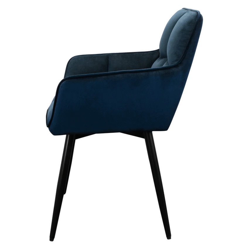 Everfurn Japan Casual Velvet Chair with Swivel - 2 Pack