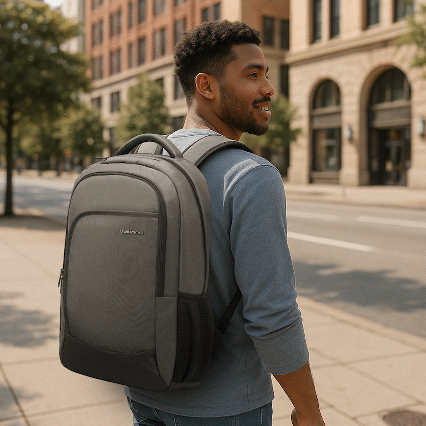 Volkano Nano 15.6" Laptop Backpack - Grey