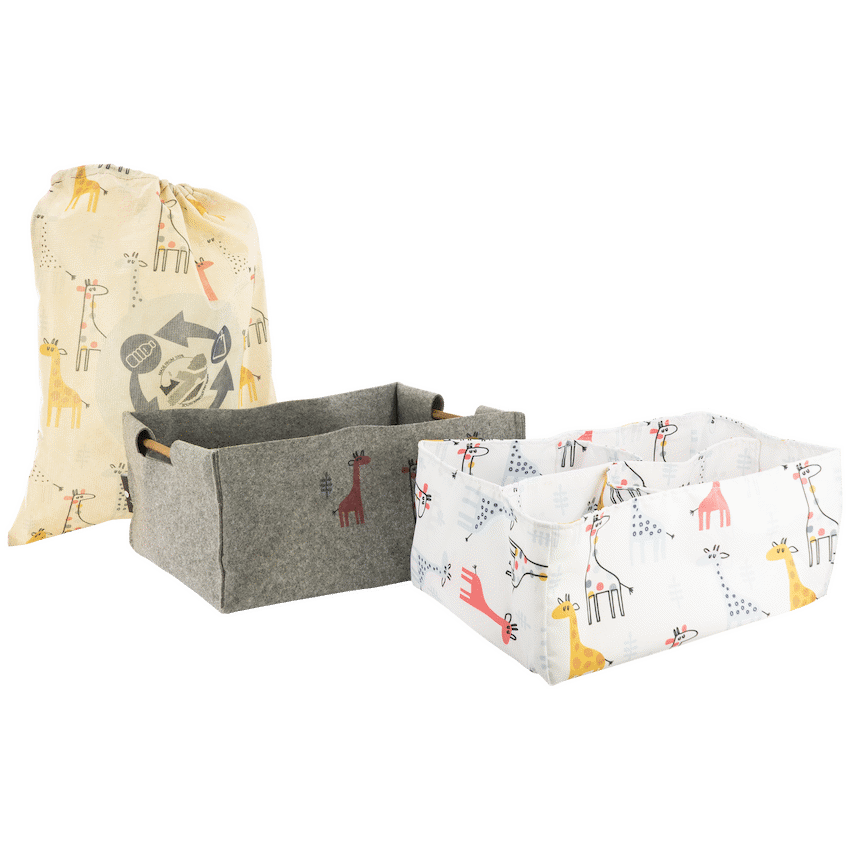 Totes Babe Giraffe Nursery Caddy Grey