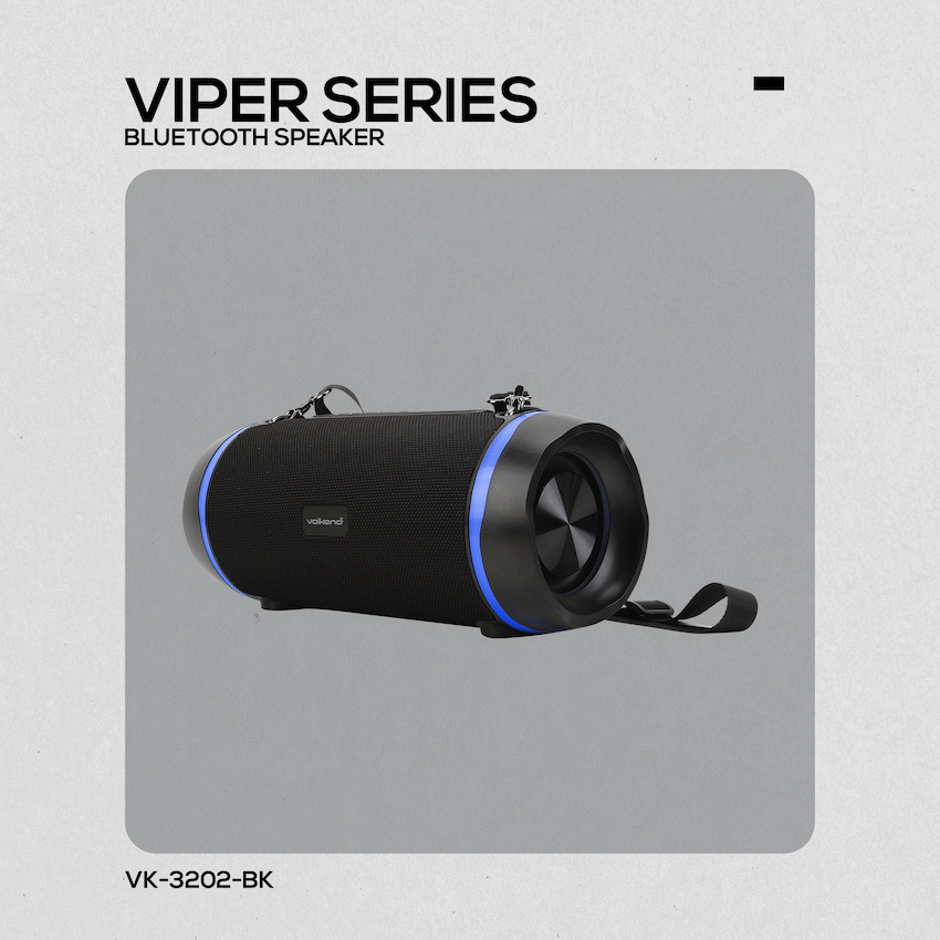 VolkanoX Viper Series Bluetooth Speaker - Black