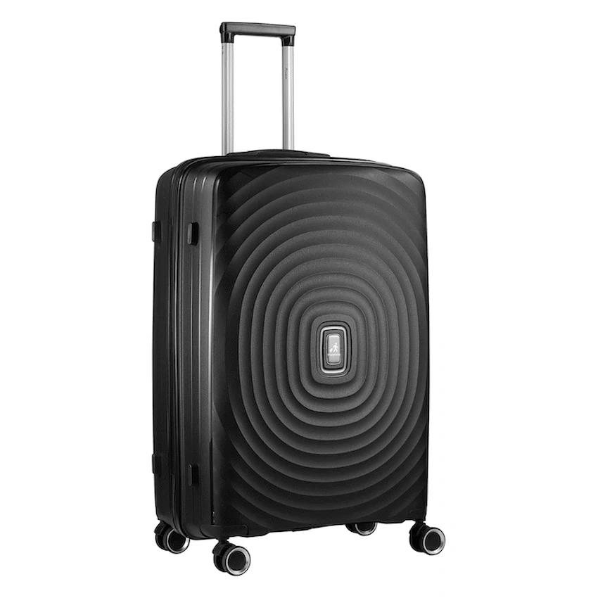 Travelwize Ripple PP 4-Wheel Spinner 55cm Luggage - Black