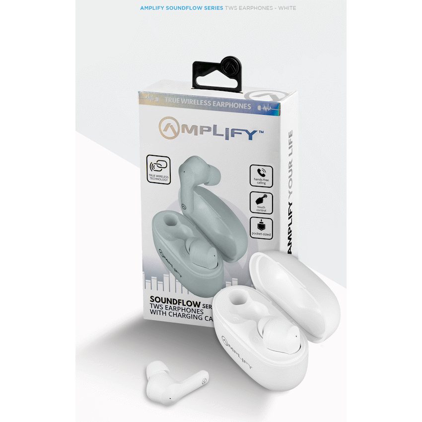 Amplify Soundflow Series TWS Earphones - White