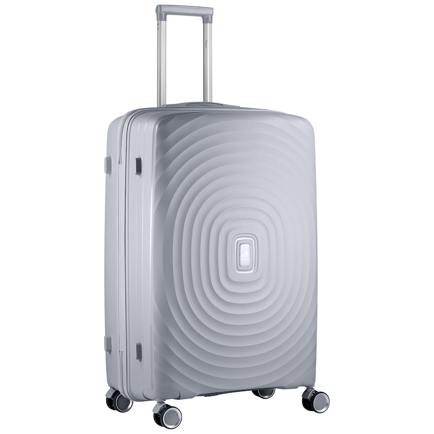 Travelwize Ripple PP 4-Wheel Spinner 3 Pc Luggage Set - Platinum